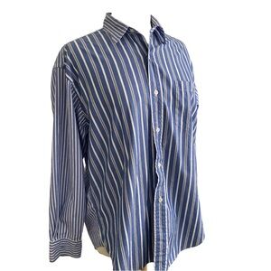 Ralph Lauren Blue Label Striped Button Down Shirt True Vintage 1990s